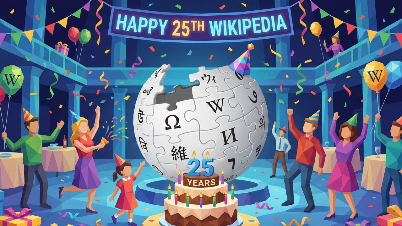 Wikipedia festeggia 25 anni di sapere libero